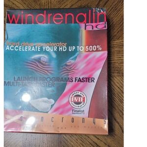 Windrenalin HD Windows 95 Hard Drive Accelerator Syncronys Vintage Big Box NEW